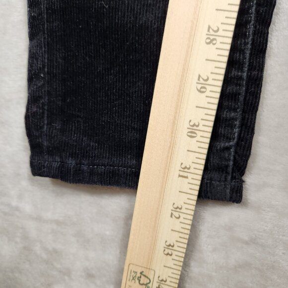 Polo Ralph Lauren Corduroy Stretchy Slim Pants Black Women's Size 10 - Picture 10 of 14